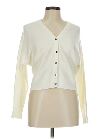 Pre-owned T Tahari Cardigan Sweater In White