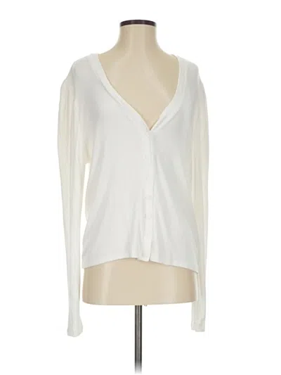 Pre-owned T Tahari Cardigan Sweater In White