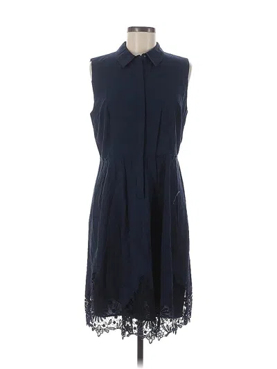Pre-owned T Tahari Casual Dress In Blue