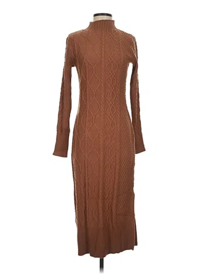 Pre-owned T Tahari Casual Dress In Brown