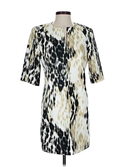 Pre-owned T Tahari Casual Dress In White