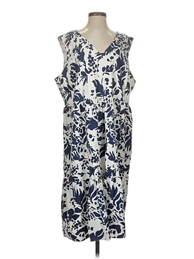 Pre-owned T Tahari Casual Dress In White