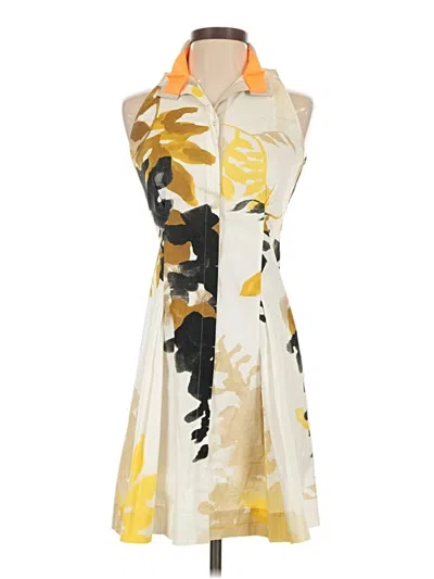 Pre-owned T Tahari Casual Dress In Yellow