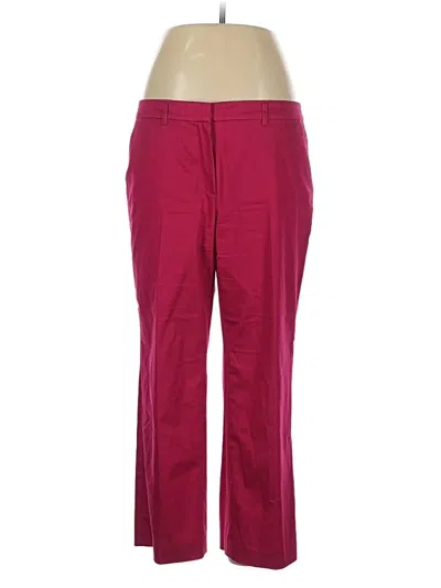 Pre-owned T Tahari Casual Pants In Burgundy