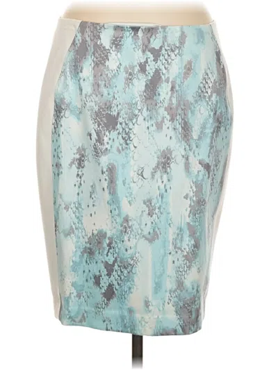 T Tahari Casual Skirt In Blue