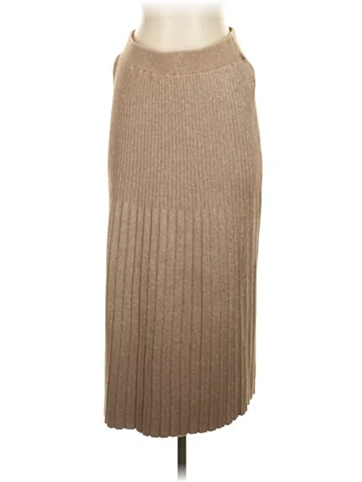 T Tahari Casual Skirt In Nude