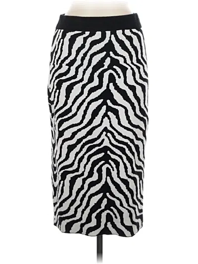 Pre-owned T Tahari Casual Skirt In Silver