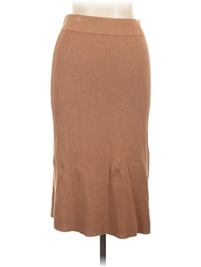 T Tahari Casual Skirt In Tan