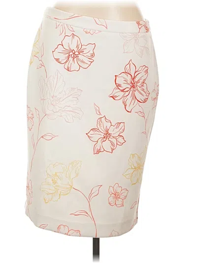 Pre-owned T Tahari Casual Skirt In White