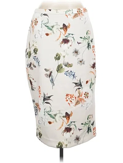 Pre-owned T Tahari Casual Skirt In White