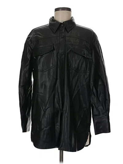 Pre-owned T Tahari Coat In Black