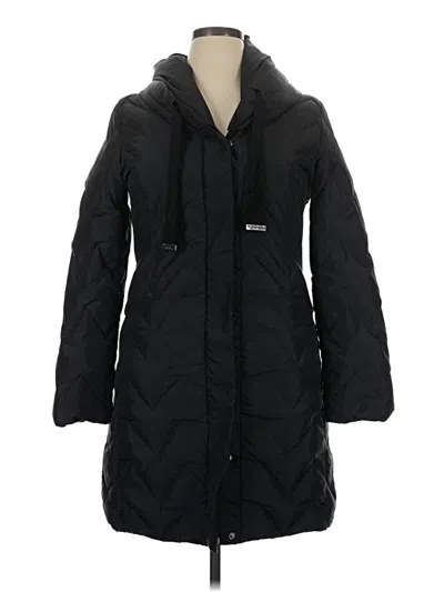 Pre-owned T Tahari Coat In Black