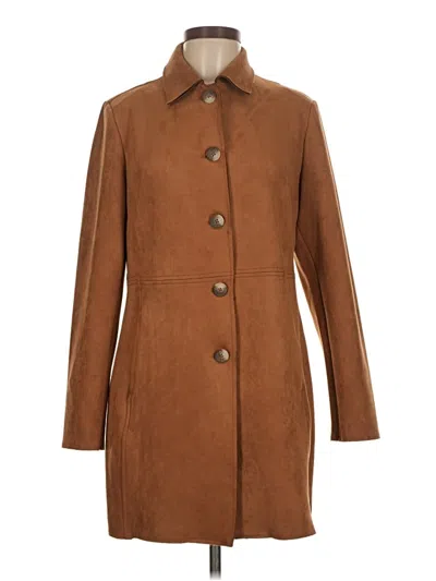 Pre-owned T Tahari Coat In Brown