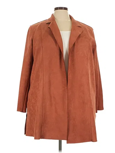 Pre-owned T Tahari Coat In Brown