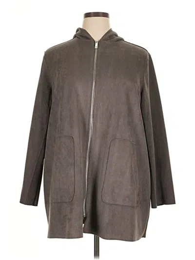 Pre-owned T Tahari Coat In Gray