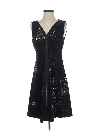 Pre-owned T Tahari Cocktail Dress In Black