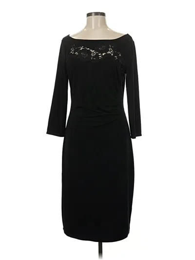 Pre-owned T Tahari Cocktail Dress In Black