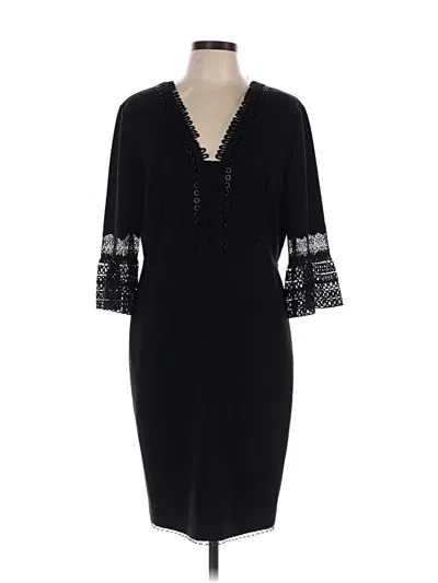 Pre-owned T Tahari Cocktail Dress In Black