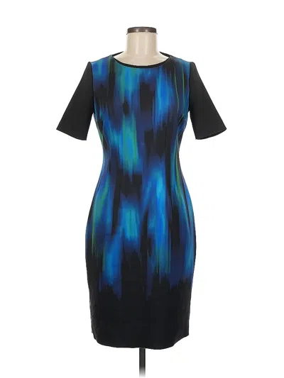 Pre-owned T Tahari Cocktail Dress In Blue