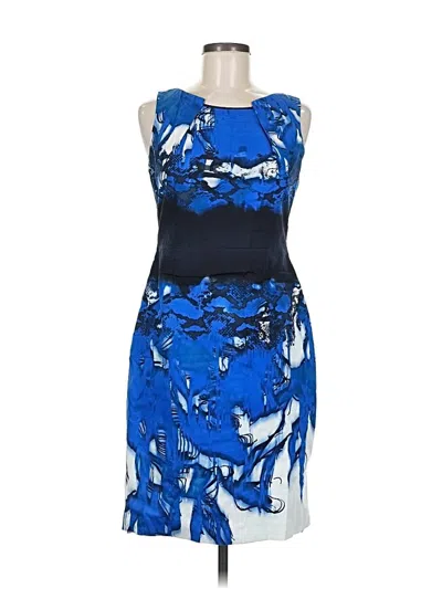 Pre-owned T Tahari Cocktail Dress In Blue