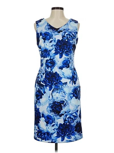 Pre-owned T Tahari Cocktail Dress In Blue