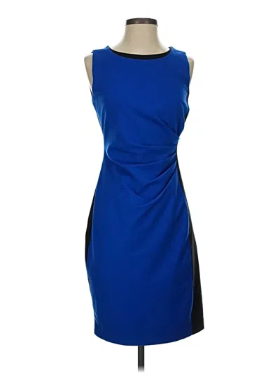 Pre-owned T Tahari Cocktail Dress In Blue