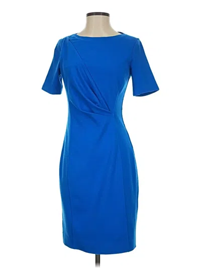 Pre-owned T Tahari Cocktail Dress In Blue