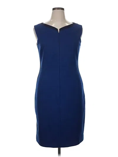 Pre-owned T Tahari Cocktail Dress In Blue