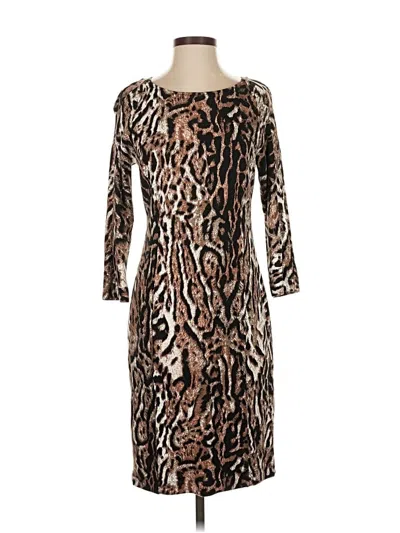 Pre-owned T Tahari Cocktail Dress In Brown
