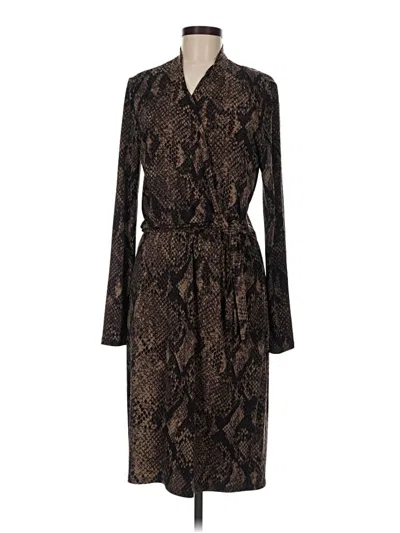Pre-owned T Tahari Cocktail Dress In Brown