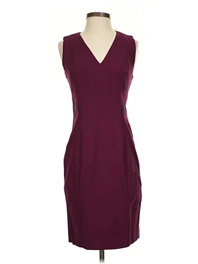 Pre-owned T Tahari Cocktail Dress In Burgundy