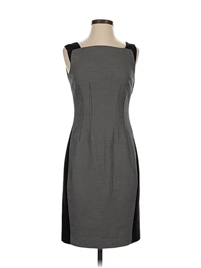 Pre-owned T Tahari Cocktail Dress In Gray