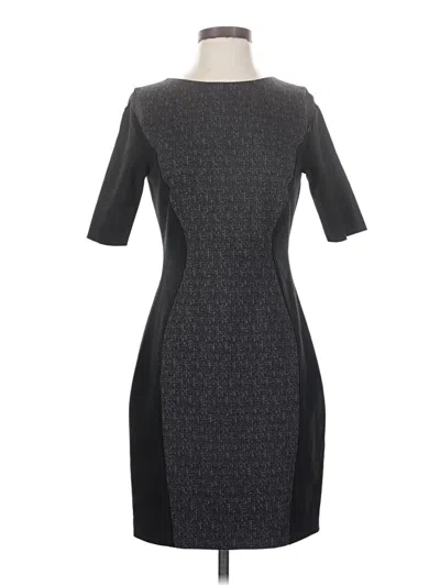 Pre-owned T Tahari Cocktail Dress In Gray