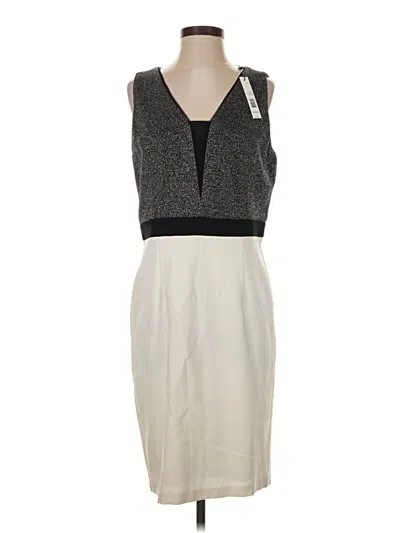 Pre-owned T Tahari Cocktail Dress In Gray