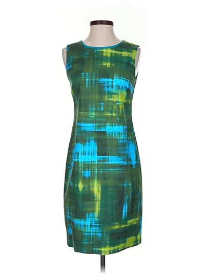 Pre-owned T Tahari Cocktail Dress In Green