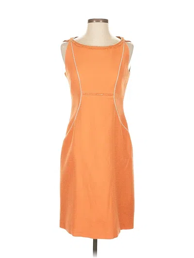 Pre-owned T Tahari Cocktail Dress In Orange