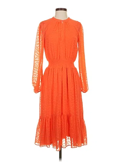 Pre-owned T Tahari Cocktail Dress In Orange