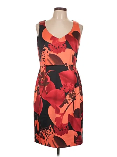 Pre-owned T Tahari Cocktail Dress In Orange