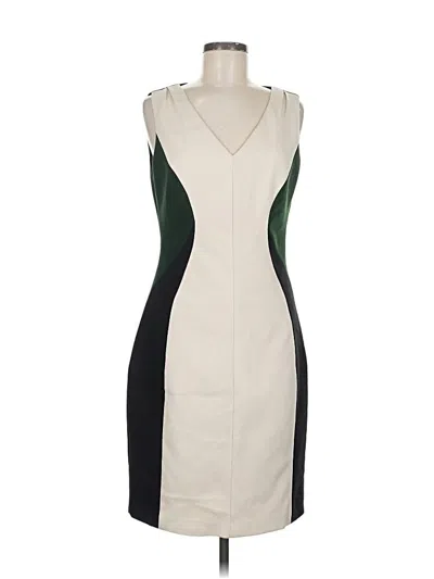 Pre-owned T Tahari Cocktail Dress In White