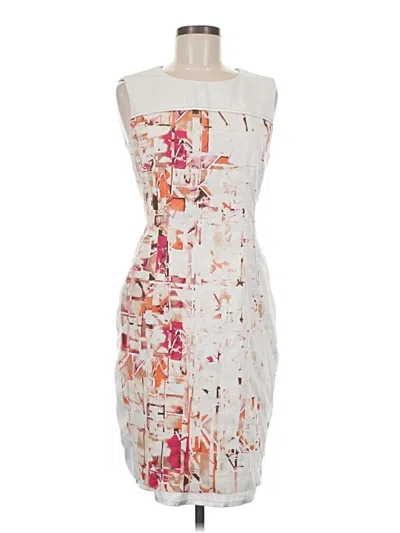 Pre-owned T Tahari Cocktail Dress In White