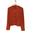 T Tahari Collar Button Front Cardigan In Wild Honey