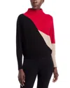 T Tahari Color Blocked Dolman Sleeve Sweater