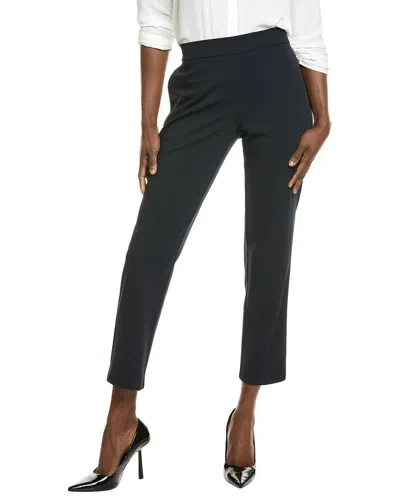 T Tahari Crepe Pull-on Ankle Slim Fit Pant In Blue