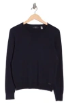 T Tahari Crewneck Sweater In Blue