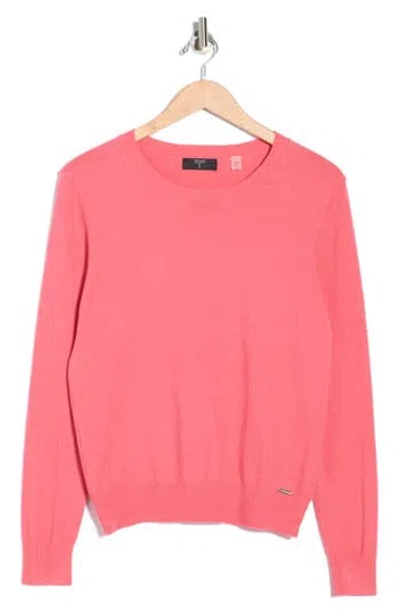 T Tahari Crewneck Sweater In Pink