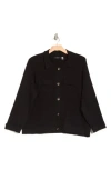 T Tahari Crop Sweater Jacket In Black