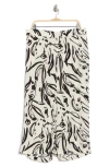 T Tahari Crop Wide Leg Palazzo Pants In Ivory/black Paint St
