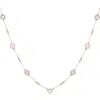T Tahari Crystal Station Necklace In Gold Tone