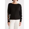 T Tahari Cutout Dolman Sleeve Top In Black