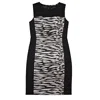 T Tahari Dakota Women Dress In Black/white In White